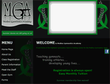 Tablet Screenshot of medinagymacademy.com